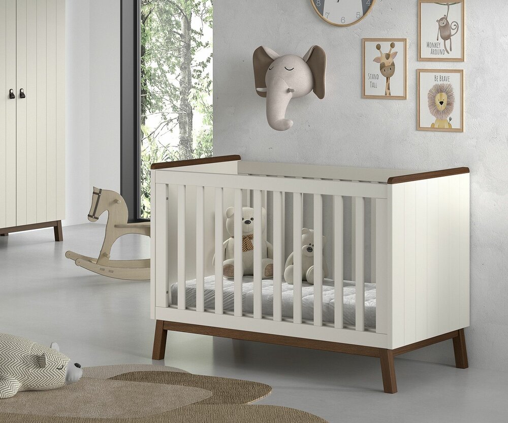 Sezane ledikant 60x120 klei walnoot