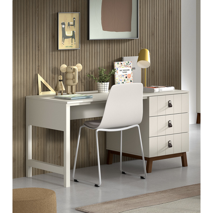 Sezane bureau met laden clay walnoot