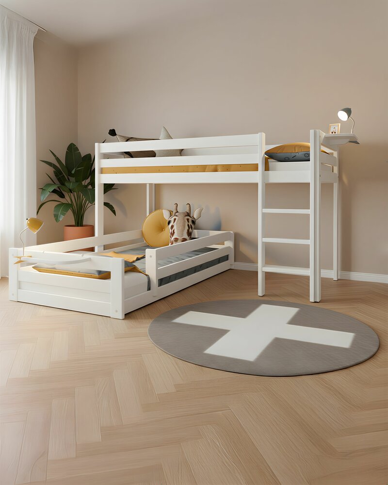 Sfeer foto met bed en extra inloopbed