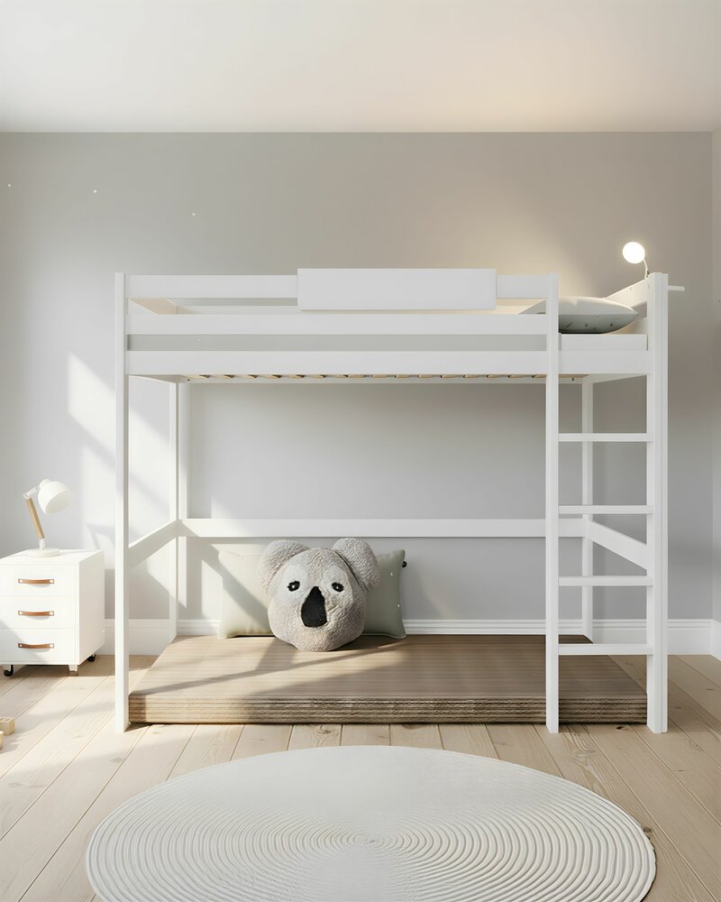 lifetime elements hoogslaper 90x200 wit