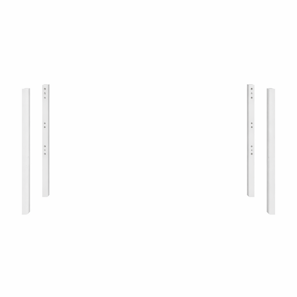 optie 2x set extra poten voor ombouw tot 2 lage bedden 64 cm hoog