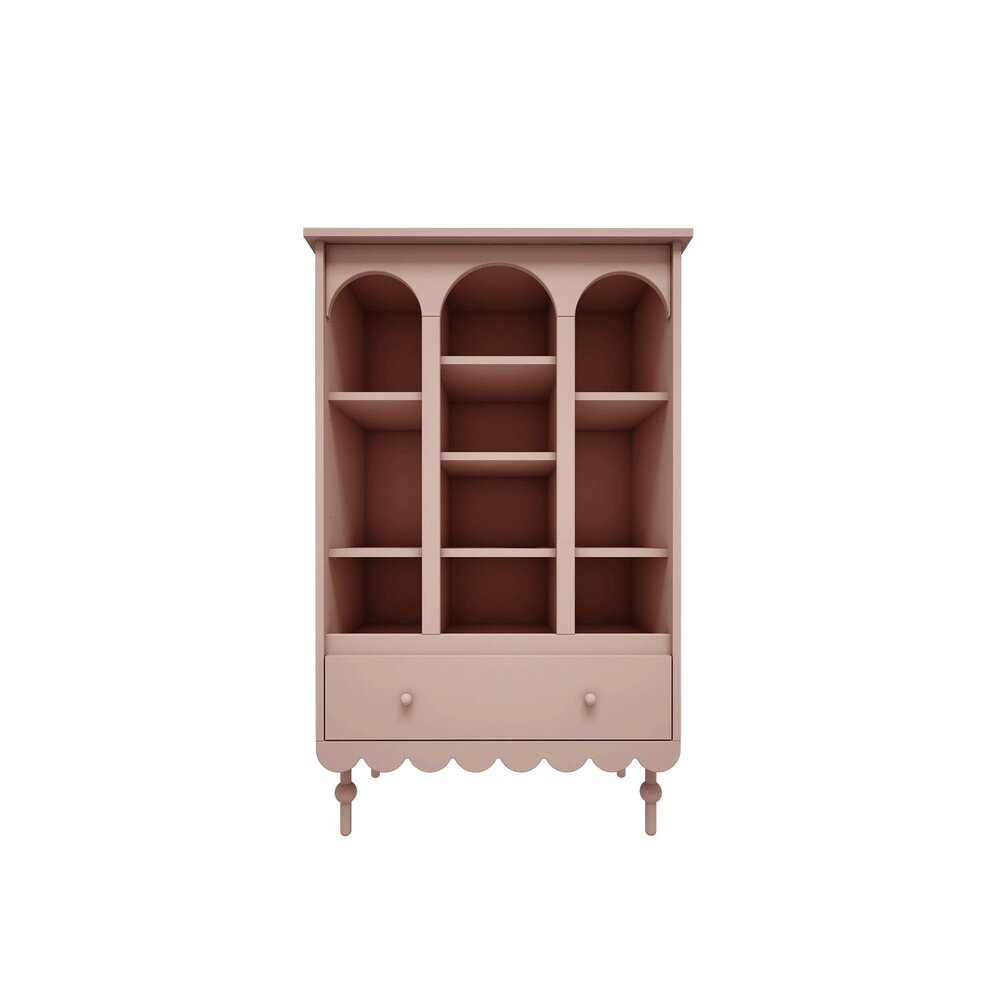 Babushka boekenkast pink