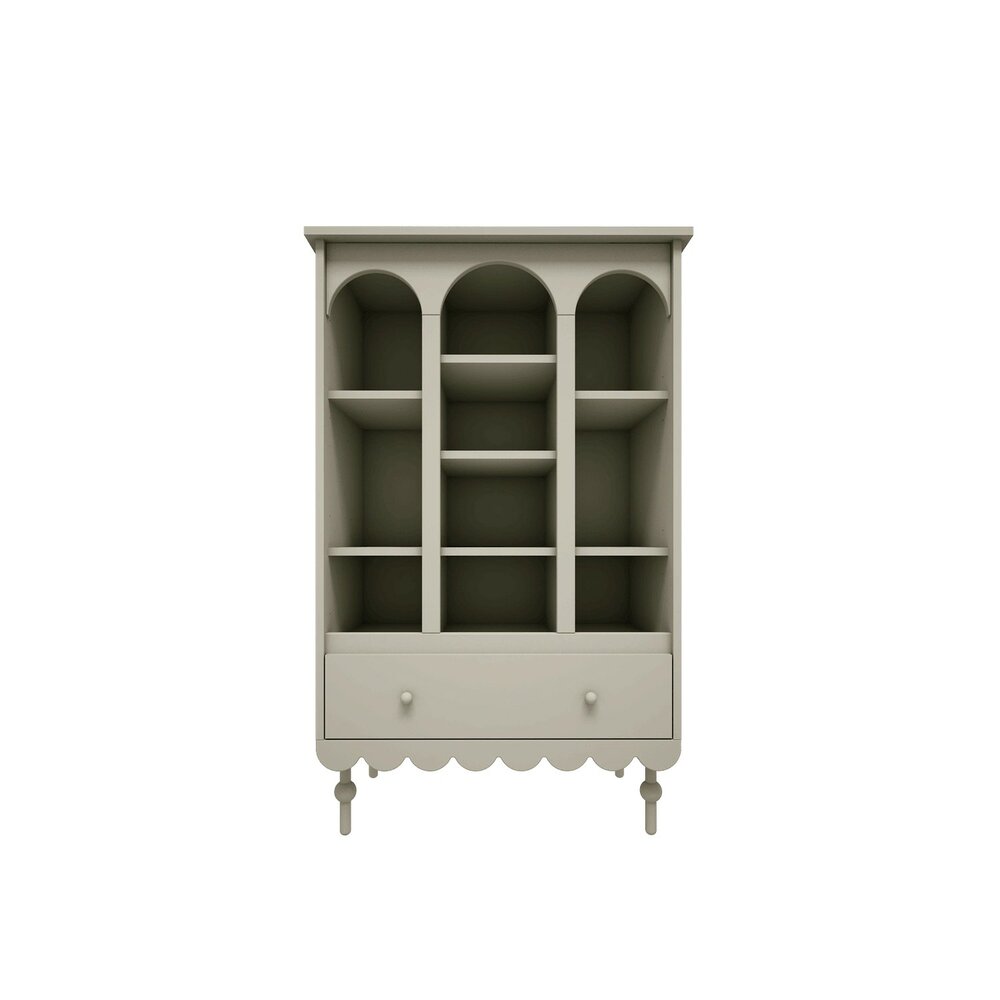 Babushka boekenkast olive