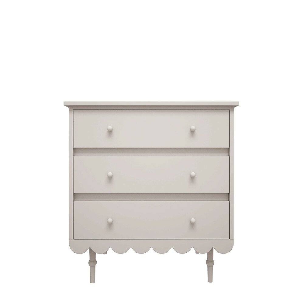 Babushka commode 3 laden wit