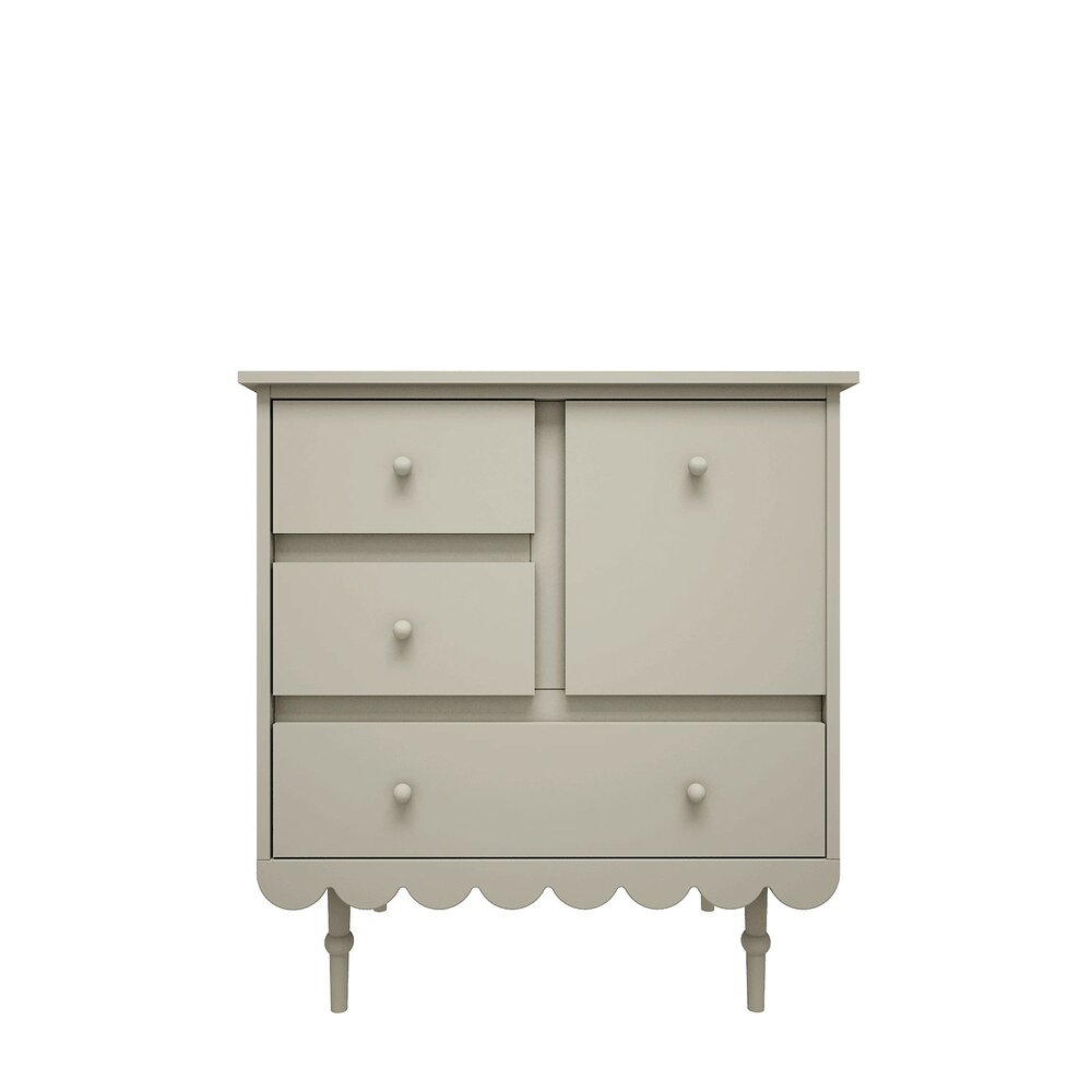 Babushka commode 3 laden 1 deur olive