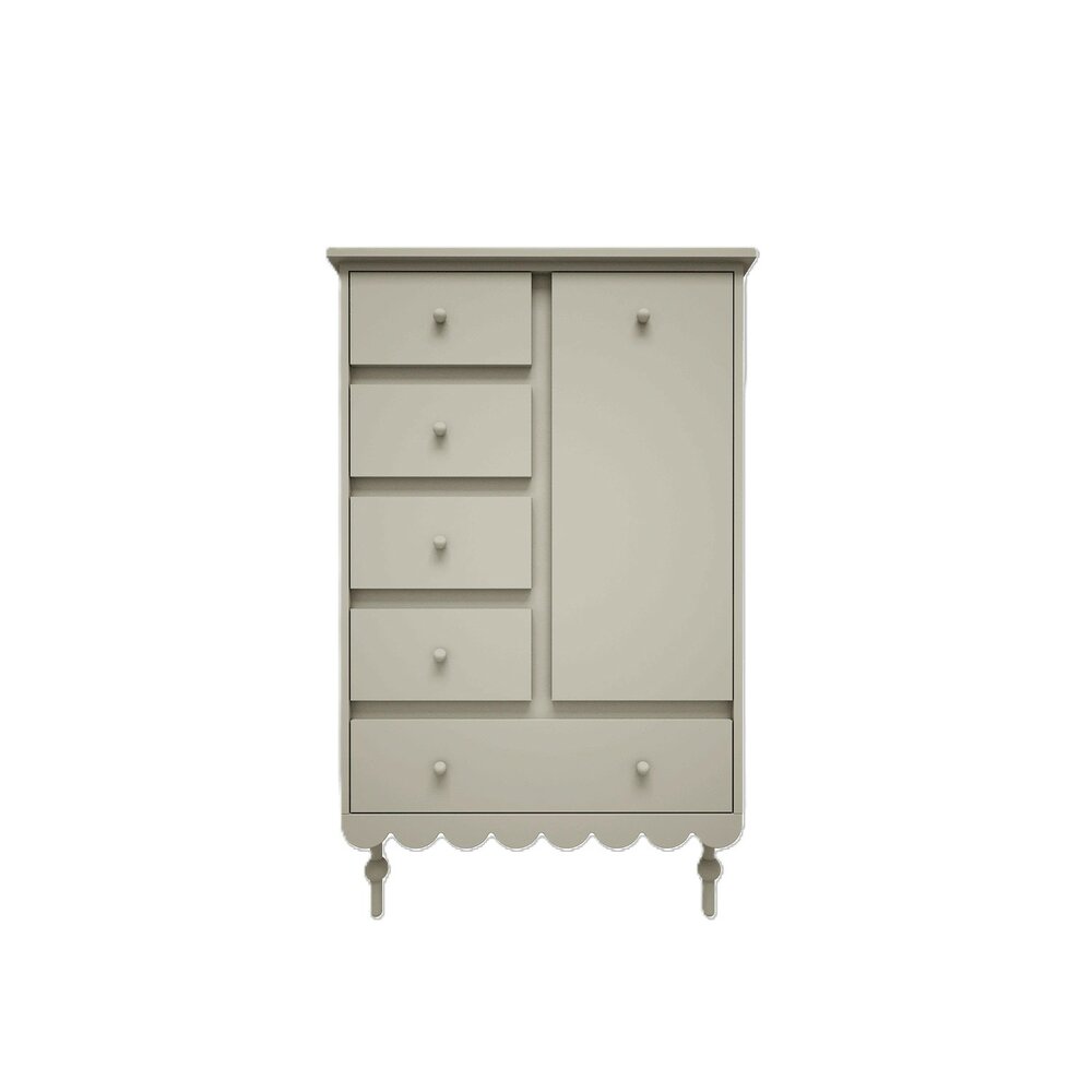 Babushka commode hoog olive