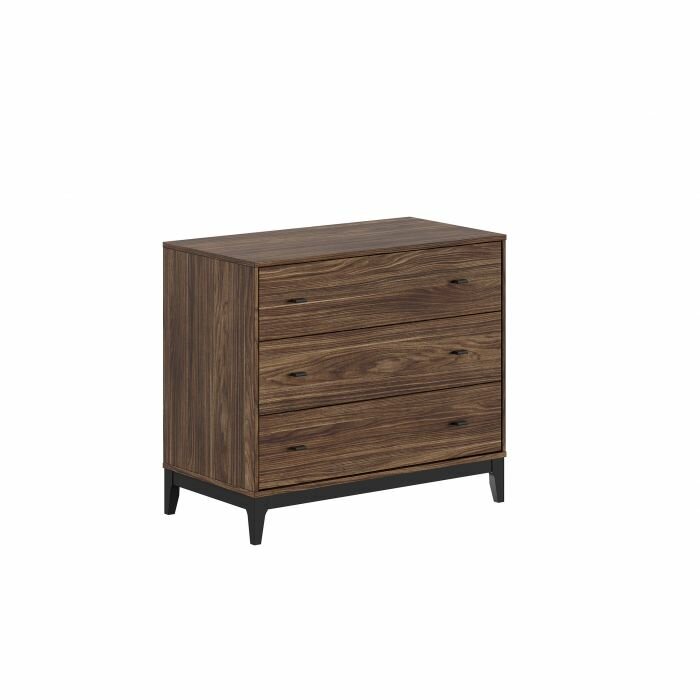 Ilyas commode 3 laden walnoot
