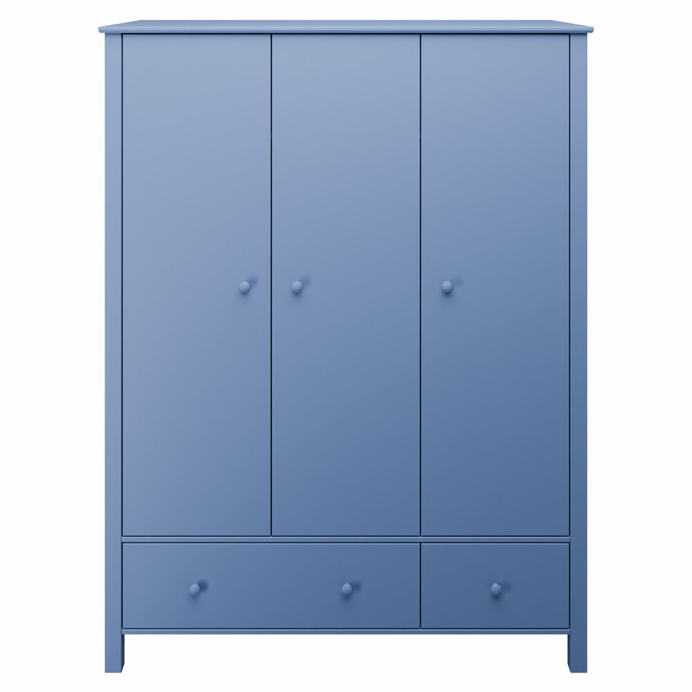 Collect 3 deurs kast blauw