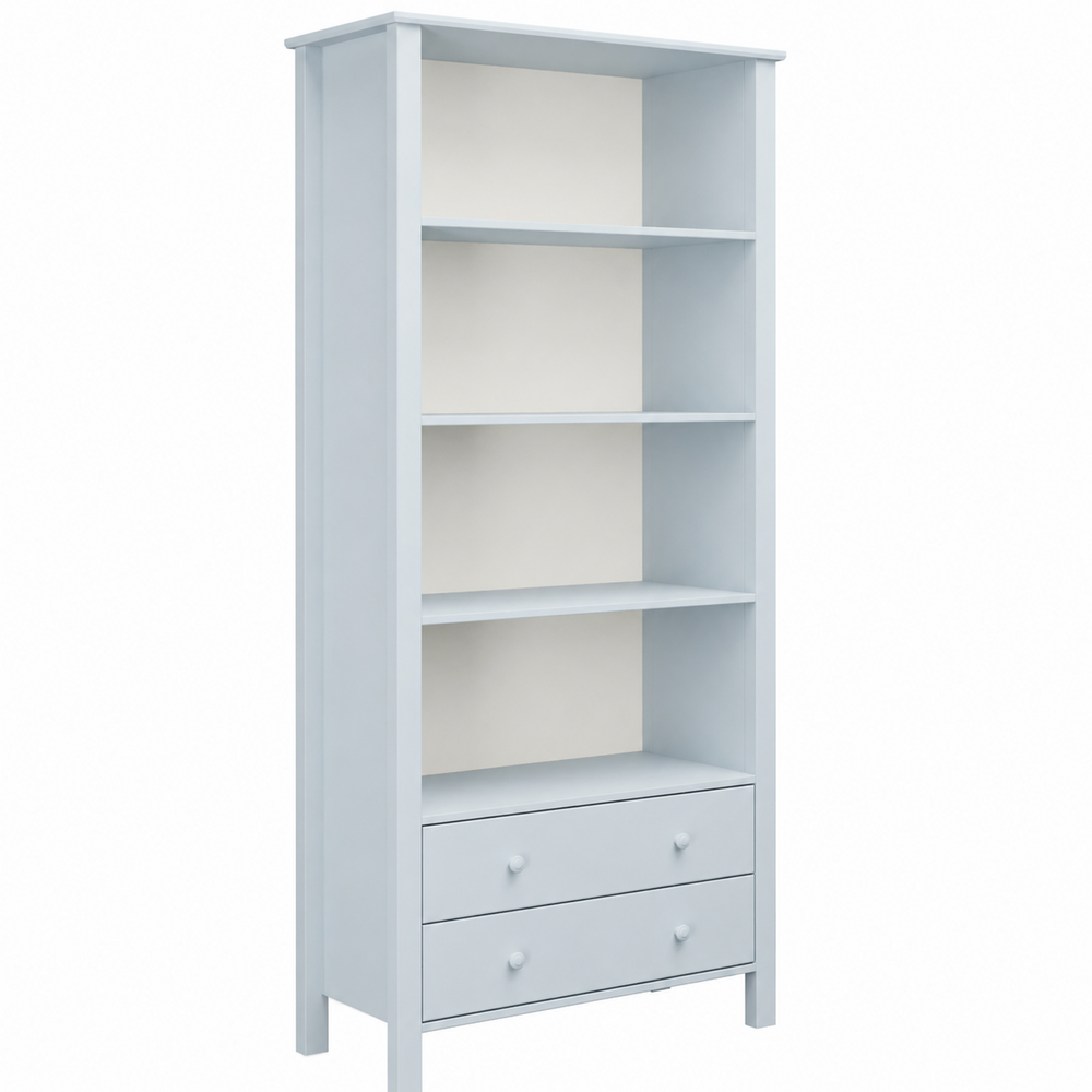 Collet boekenkast met ladenlicht blauw