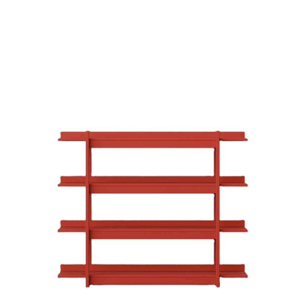 Frame boekenrek rood