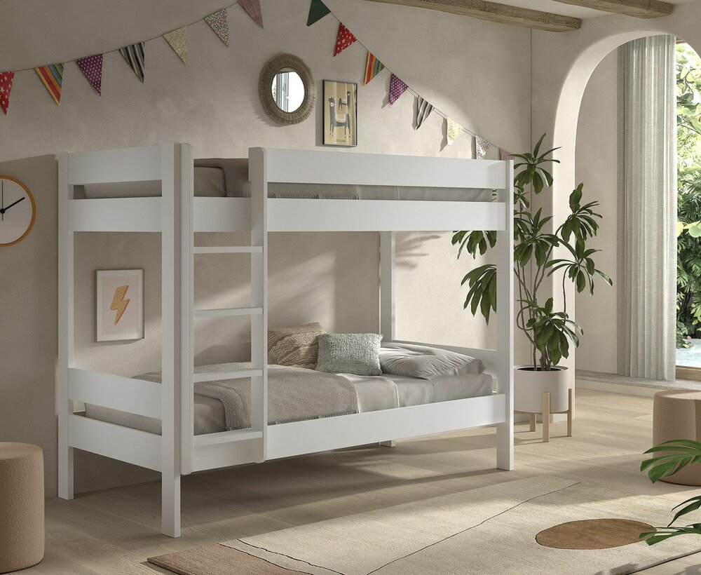scandi stapelbed 90x200 wit 