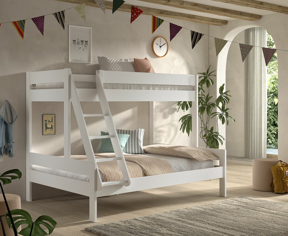 Scandi familie stapelbed 90x200 140x200 grenen