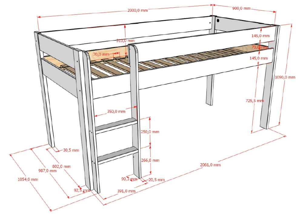 maten scandi bed