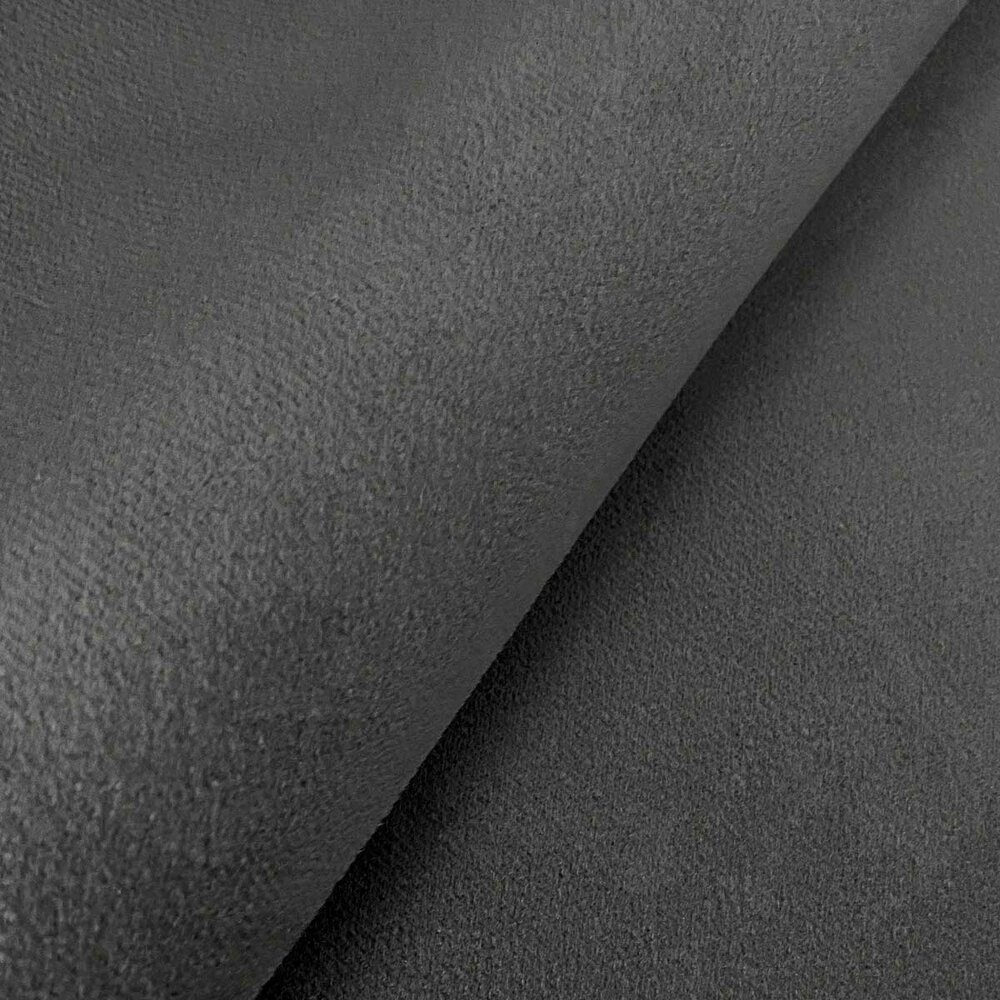 Stof Smooth grafiet velours /pluche