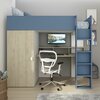flow hoogslaper met bureau blauw