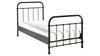 new york metalen bed zwart met matras 