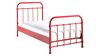 new york bed rood metaal 90x200 met matras