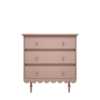 Babushka commode 3 laden pink 