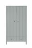 Allpin 2 deurs kast grijs