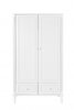 Bianca 2 deurs kast met laden wit