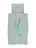 Snurk mermaid aqua overtrek 140x200