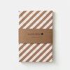 Hoeslaken karamel streep 90x200