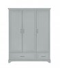 melody 3 deurs kast grijs