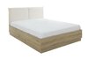 Tidy opberg bed met hoofdbord 140x190 eiken decor