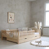 Basic Love 140x200 montessorri bed met lade onbehandeld hout