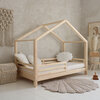 Basic Fello huis bed 140x200 onbehandeld hout