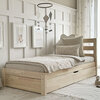 Simple bed 120x200 met lade grenen massief