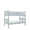 Collect stapelbed spijlen wit 90x200 grenen blauw