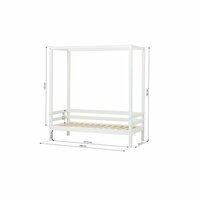 Hoppekids Eco Dream hemelbed 70x160 grenen wit