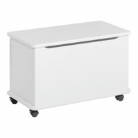 Hoppekids speelgoedkist op wielen wit