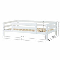 Hoppekids Premium sofabed 120x200 + 1/2 uitval wit