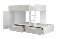 Trasman Jules stapelbed met  lades 90x200 wit 