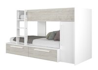 Trasman Jules stapelbed met  lades 90x200 wit 