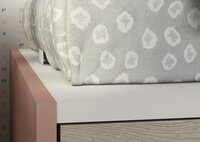 Trasman Jules stapelbed met  lades 90x200 oud roze