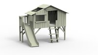 boomhut bed muis grijs glijbaan
