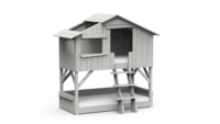 boomhut stapelbed pearl grijs