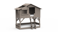 boomhut stapelbed taupe