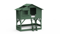 boomhut stapelbed jungle groen