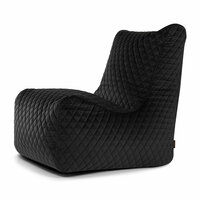 Slowdown seat zitzak lure luxe velours zwart
