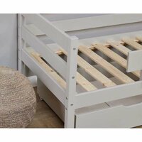 Eco comfort peuterbed 70x160 grenen Dove grey