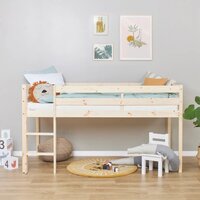 eco comfort halfhoog naturel hout 90x200