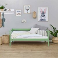 Eco comfort peuterbed 70x160 grenen pale green