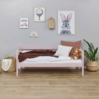 Eco comfort peuterbed 70x160 grenen Pale rose