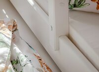 Salanto 3 in 1 bedbank slapen logeren en opbergen 90x200 massief grenen wit