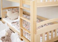 Bari stapelbed met logeerlade massief grenen 90x200 naturel