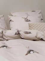 Snurk dekbedovertrek Bunny beige 2 persoons 200x200/220
